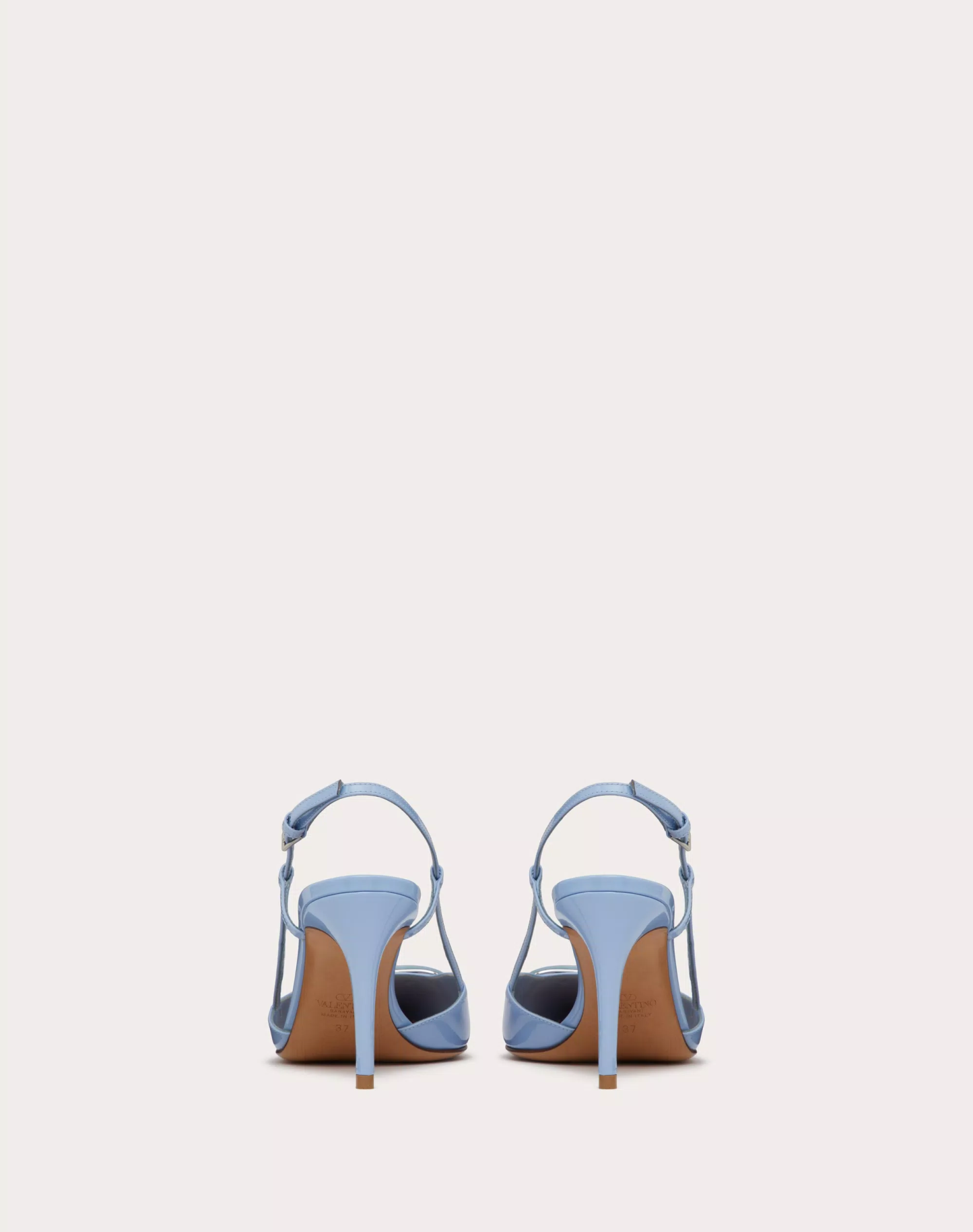 VLOGO SIGNATURE PATENT LEATHER SLINGBACK PUMP 80MM / 3.15 IN.